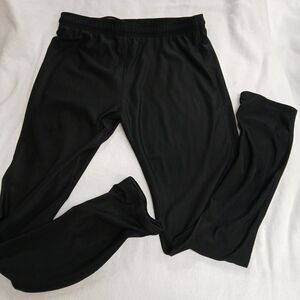 bcg Large Tights Elastic Leg Hem Sports Layering Drawstring Black